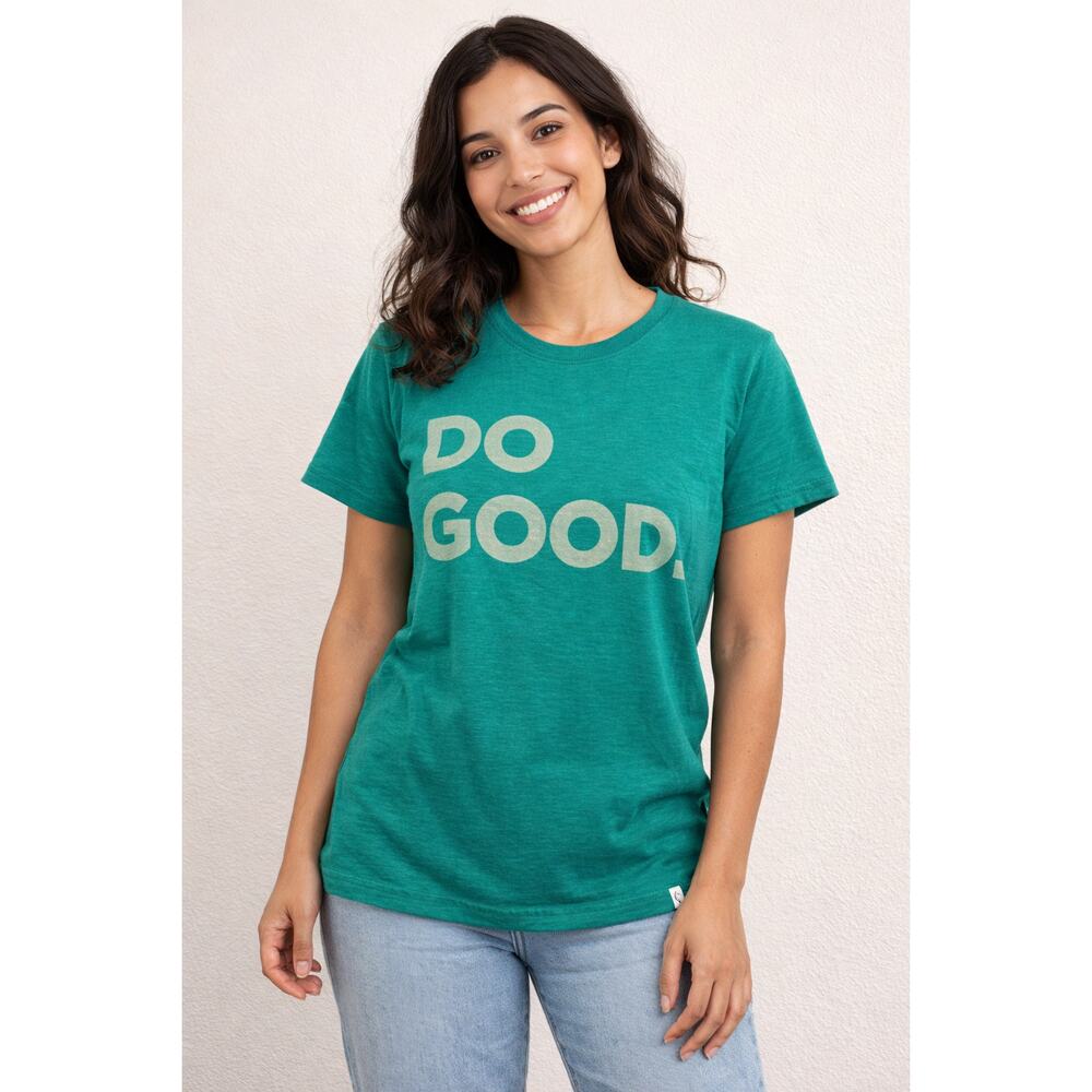 Cotopaxi T-Shirt Women's S Green Do Good Organic Tee Short Sleeve